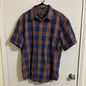 EUC Solaris Short Sleeve Button Down Shirt Plaid